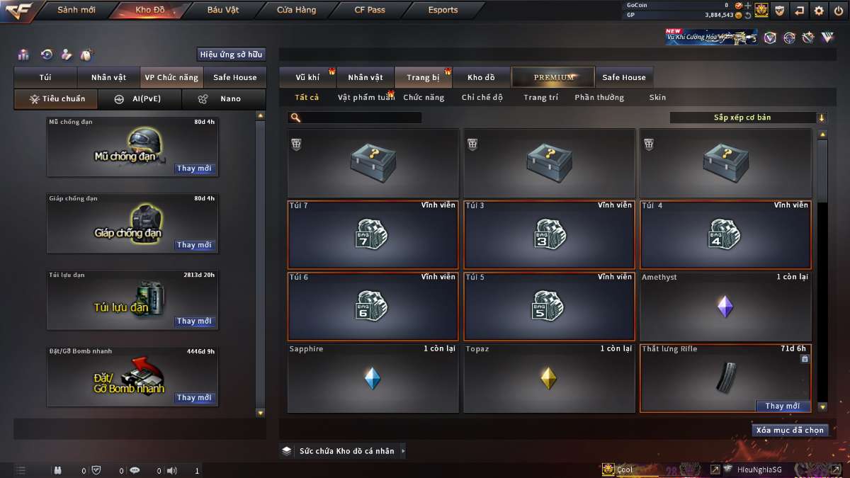 shop acc cf uy tin gia re